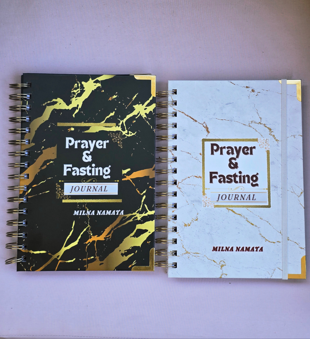White Marble Fasting And Prayer Journal