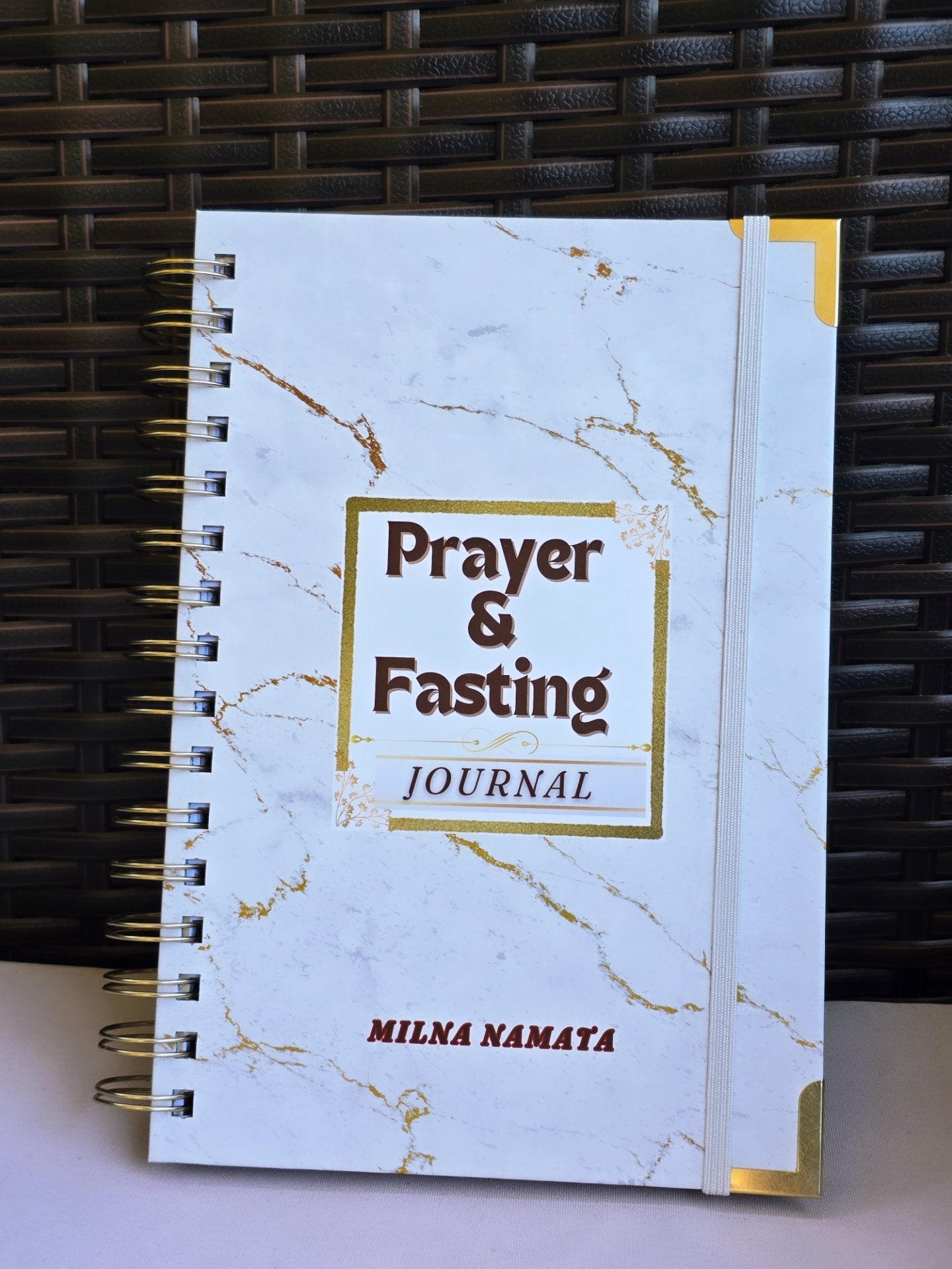 White Marble Fasting And Prayer Journal