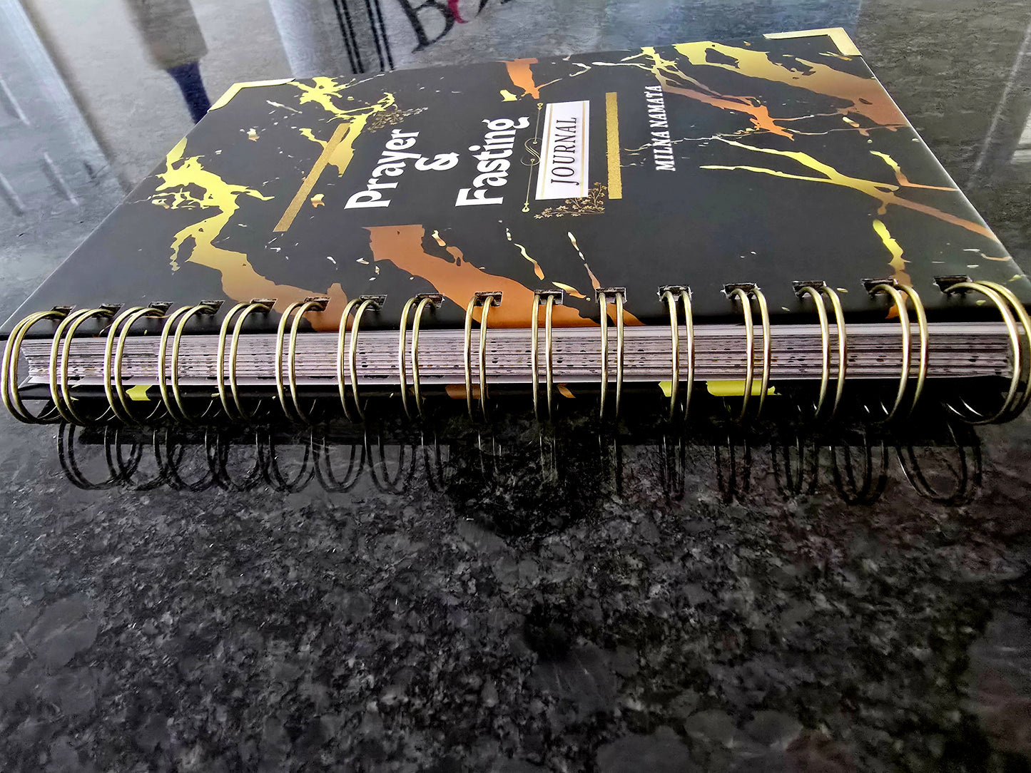 Black Marble Fasting And Prayer Journal