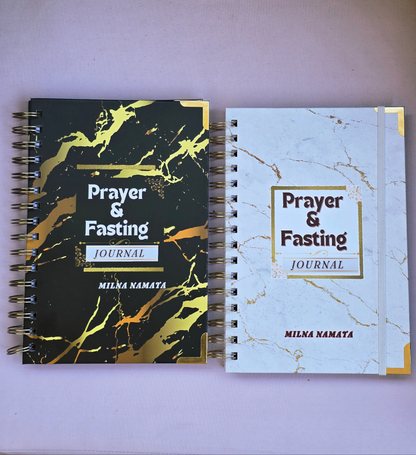 White Marble Fasting And Prayer Journal