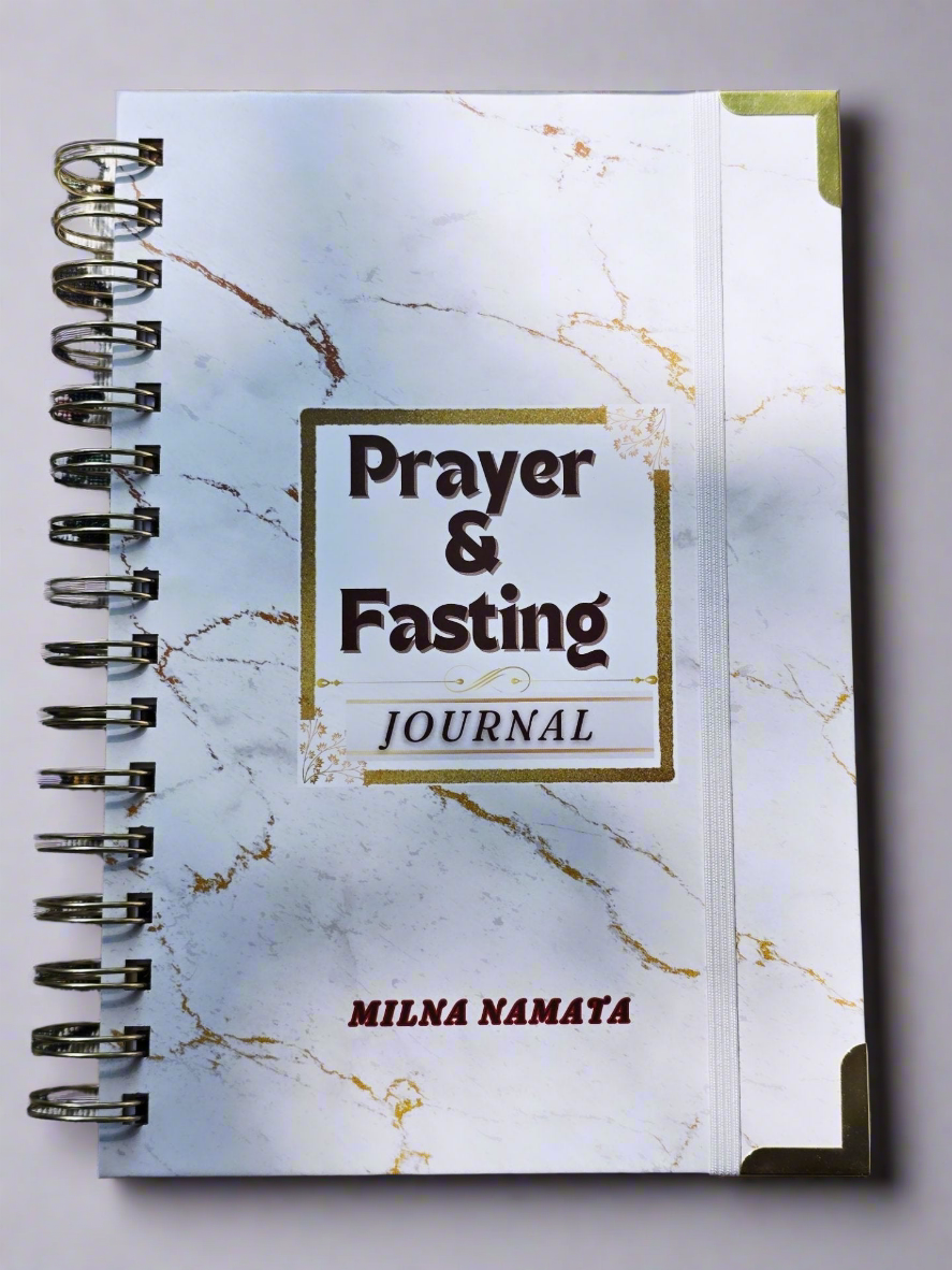 White Marble Fasting And Prayer Journal