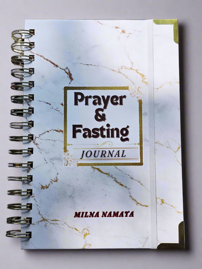 White Marble Fasting And Prayer Journal