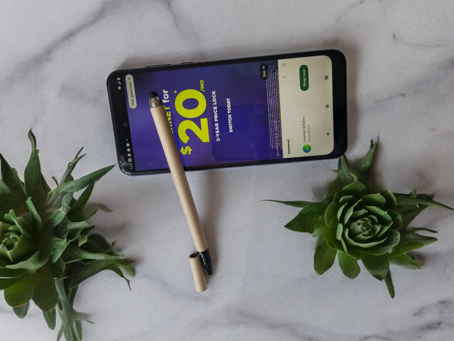 Long touch screen eco-friendly paper tube ballpoint pen