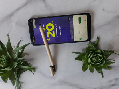 Long touch screen eco-friendly paper tube ballpoint pen