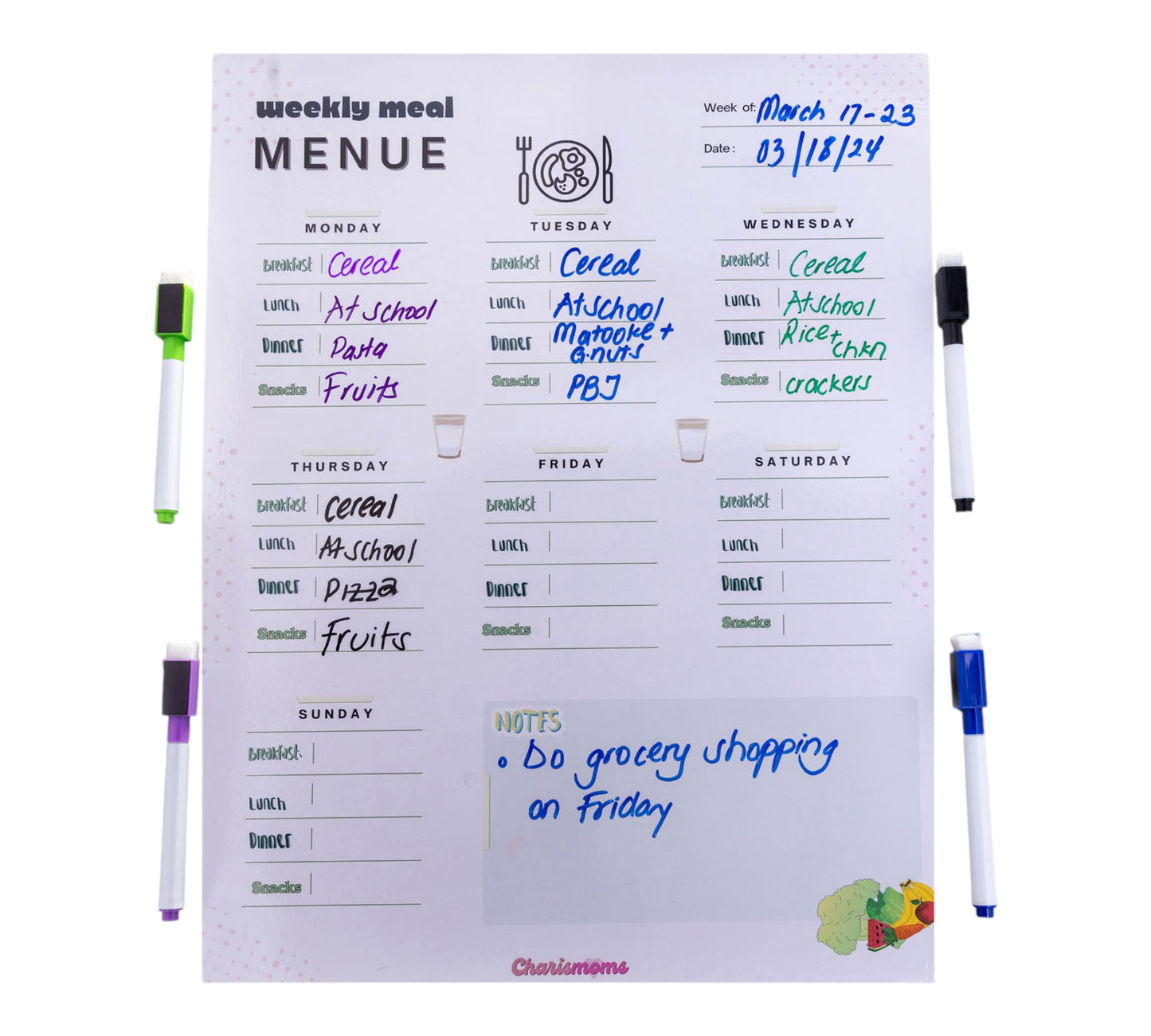 Magnetic Meal Planner