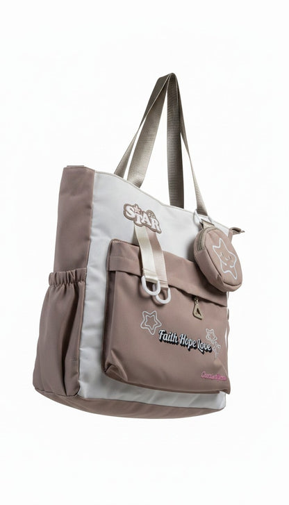 Beige Tote Bag