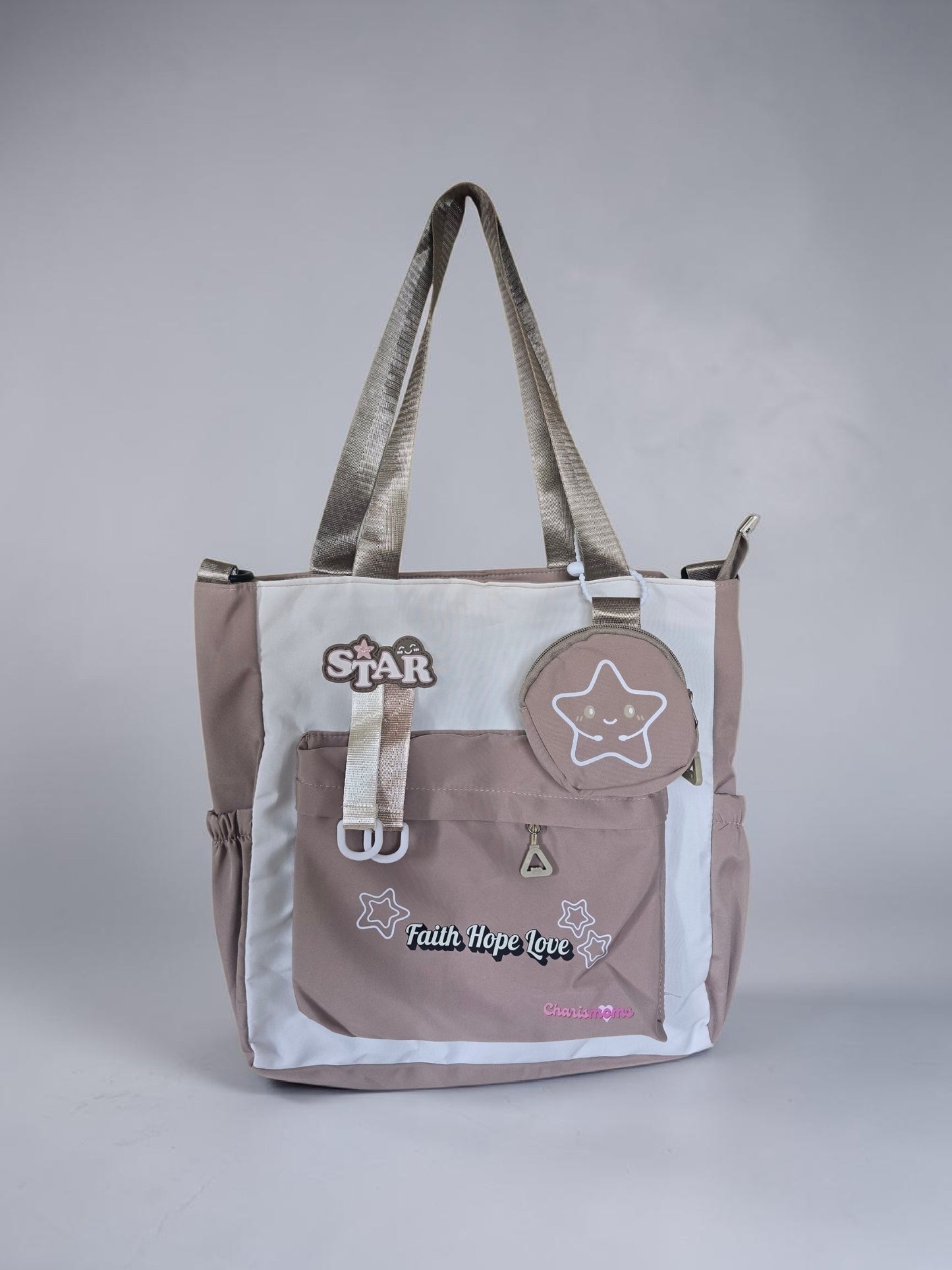 Beige Tote Bag