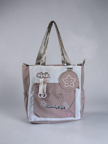 Beige Tote Bag